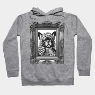 Rococo Doggo Funny Vintage French Bulldog Portrait | Dog | Puppy | Frenchie | Baroque | French | Fashion | Classical Art | History | Hoodie